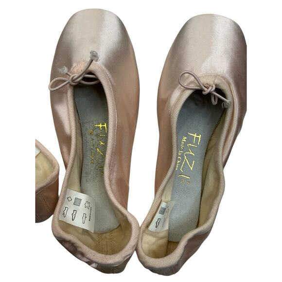 Fuzi Shank 36 C Ballet Pointe Shoes Pink 2 Set - Picture 7 of 9